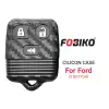 Silicon Cover for Ford Remote Key 3 Button Carbon Fiber Style Black