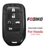 Silicon Cover for Honda Smart Remote Key 5 Button Carbon Fiber Style Black