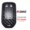 Silicon Cover for Honda Odyssey Smart Remote Key 7 Button Carbon Fiber Style Black