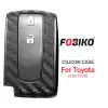 Silicon Cover for Toyota Prius Remote Key 3 Button Carbon Fiber Style Black