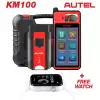 Bundle of Autel Universal Key Generator Kit KM100 and FREE Smart Key Watch White