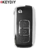 KEYDIY KD Universal Car Flip Remote Key Bentley Style 3 Buttons B07