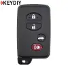 KeyDiy KD Toyota Universal Smart Remote Key 4 Button With Black Shell TDB03-4