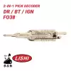 Original Lishi FO38 for Ford 2-in-1 Pick Decoder Anti Glare