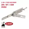 Original Lishi HU66 For Audi VW 2-in-1 Pick Decoder Twin Lifter Anti Glare