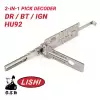 Original Lishi HU92 for BMW 2-in-1 Pick Decoder Single Lifter Anti Glare