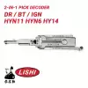 Original Lishi HYN11 HYN6 HY14 for Hyundai Kia 2-in-1 Pick Decoder