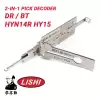 Original Lishi HYN14R HY15 for Hyundai 2-in-1 Pick Decoder Anti Glare