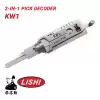 Original Lishi KW1 2-in-1 Tool 5 Pins Kwikset Pick Decoder Anti Glare