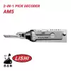 Original Lishi AM5 for Master American Lock Padlocks 2-in-1 Pick Anti Glare