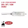 Original Lishi HU83 for Peugeot Citroen 2-in-1 Pick Decoder Door Trunk ignition Anti Glare