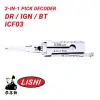 Original Lishi ICF03 for Ford Escape / Mazda 11-Cut 2-in1- Pick Decoder AG