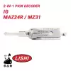 Original Lishi MAZ24R MZ31 for Mazda Ford 2-in-1 Pick Decoder