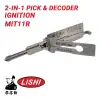 Original Lishi MIT11R MIT3 For Mitsubishi 2-In-1 Pick & Decoder Ignition Anti Glare