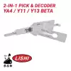 Original Lishi YA4/Y11 Y13 Beta Yale 5 Cut 2-In-1 Pick & Decoder Anti-Glare