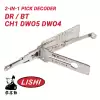 Original Lishi CH1 / DWO5 / DWO4 for GM 2 in 1 Pick and Decoder Anti Glare