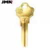 JMA Mechanical Metal Head Key Kwikset KW10 KWI-2DE Brass Finish