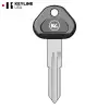 Mechanical Double-Sided Plastic Head Key For Nissan DA25-P X123