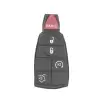 Remote Key Rubber Pad for Chrysler Jeep Dodge 4+1 Buttons SUV Trunk and Engine Start Style