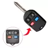 Remote Head Key Shell for Ford 4 Button Upgraded from Ford Square Remote