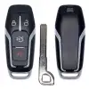 Smart Remote Shell for Ford Edge, Explorer, Fusion, Mustang 4 Button with Blade HU101