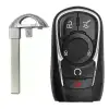 Smart Remote Key Shell for Buick 5 Button Remote Start for FCCID:  HYQ4EA