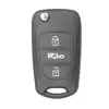 Flip Remote Car Key Shell With Blank Key Blade For KIA Rio 2 Button