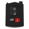 Flip Car Remote Shell without Header For Mazda 3+1 Button
