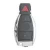 Chrome Key Fob Shell For Mercedes BGA 2+1 Buttons