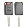 Remote Head Key Shell For Mitsubishi With Blank Key MIT11R MIT3 3 Button