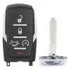 Smart Remote Key Shell for RAM 1500 5 Button for FCCID: 0HT4882056, OHT4882056