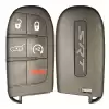 Smart Remote Key shell for Jeep Dodge SRT 5 Button with Hatch Button (OEM with logo - no scratches)