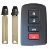 Smart Remote Key Shell for Toyota 4 Button with Insert