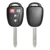 Remote Head Key Shell For Toyota 4 Button TOY43 Blade (Clip-on)