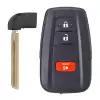 Smart Remote Key Shell for Toyota 3 Button with Emergency Blade