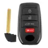 Smart Remote Key Shell Case for Toyota 4 Button SUV With Emergency Key
