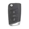 Flip Key Fob Shell For VW MQB 2015 3 Button 