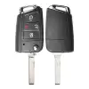 Flip Remote Key Shell For VW 4 Button With Flip Blade HU162R