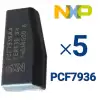 Bundle of 5 NXP Transponder Chip Blank ID46 PCF7936