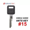 GM Single Sided Vats Key Strattec  595525 #15