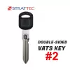 GM Double Sided Vats Key Strattec 596772 #2