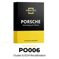 Abrites PO006 Instrument Cluster and ECU Recalibration for Porsche