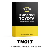 Abrites TN017 ID Code Box Reset and Adaptation for Toyota and Lexus