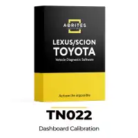 Abrites TN022 Dashboard Calibration for Toyota and Lexus