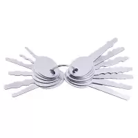 Lock Monkey 13-Piece Stainless Steel Jiggler Key Set