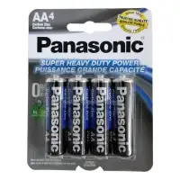 Panasonic Heavy Duty Batteries AA Card 4 Pieces Each Card