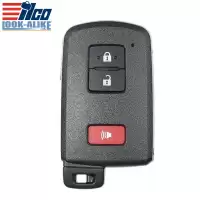 2012-2021 Smart Remote Key for Toyota 89904-0E092 89904-0E091 HYQ14FBA ILCO LookAlike