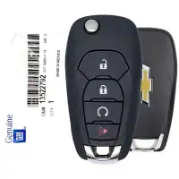 2021-2025 Chevrolet Trailblazer, Trax Flip Remote Key 13522792 LXP-T004 4 Button