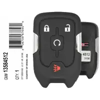 2018 -2022 GMC Terrain Smart Remote Key 4 Button 13584512 HYQ1AA