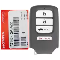 Honda Accord Civic Proximity Remote Key 72147-T2A-A22 ACJ932HK1210A Driver 2